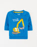 Boys Blue Color Terry Fashion Sweatshirt
