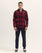 Men Maroon Color Fashion Long Sleeve Button Down For MEN - ENGINE
