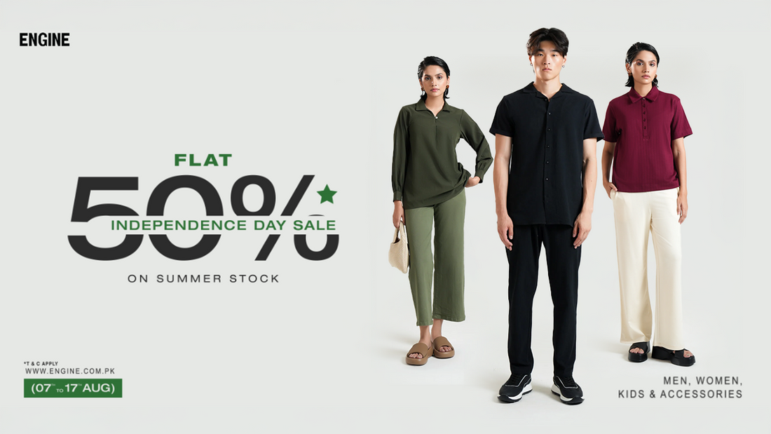 Flat 50% azadi sale
