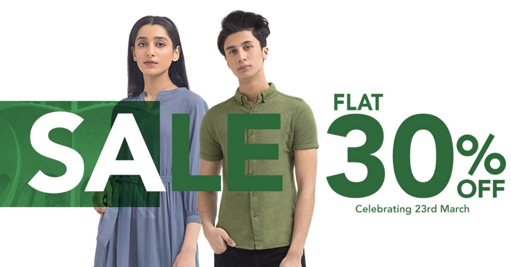 PAKISTAN DAY SALE 2022 - GET FLAT 30% ON SUMMER CLOTHES!