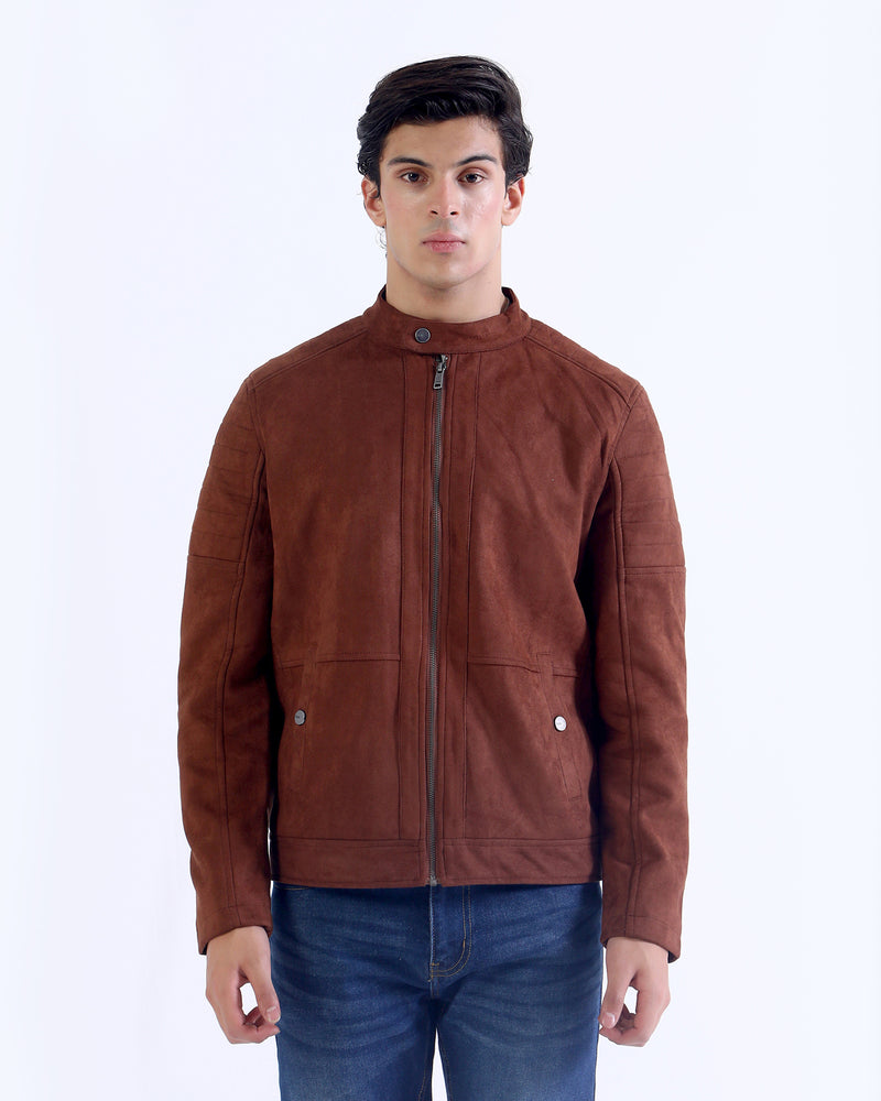 Men Suede Jacket - Engine - Buy Now