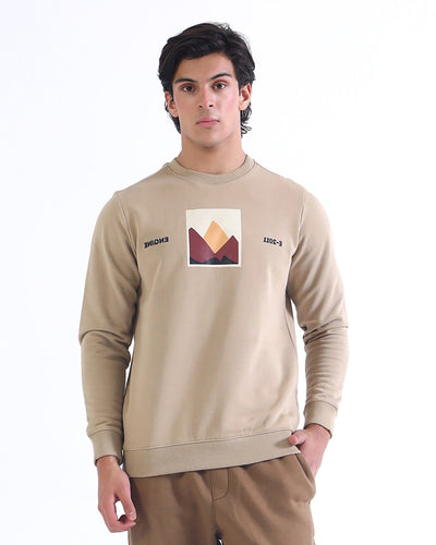 Men Typography Sweatshirt