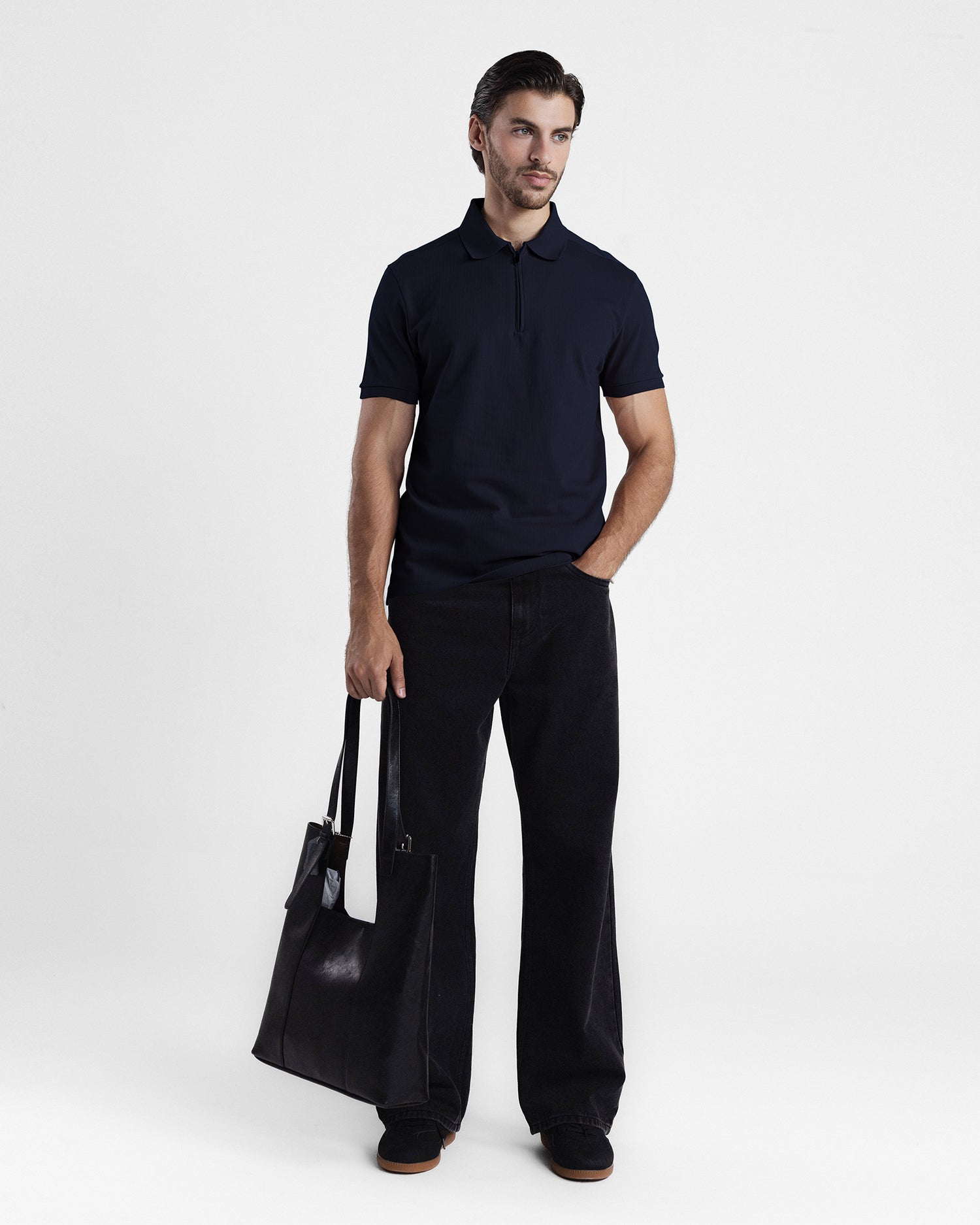 Men Zipper Polo - Engine - Buy Now