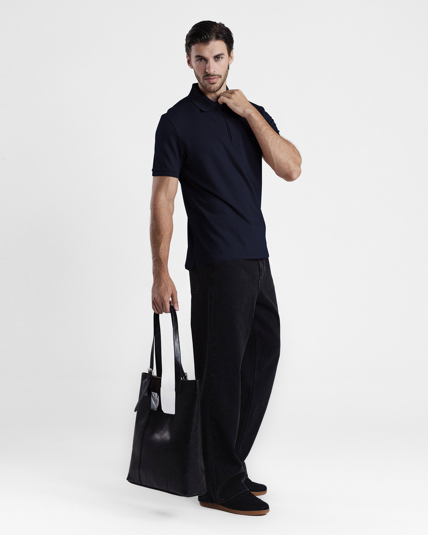 Men Zipper Polo - Engine - Buy Now