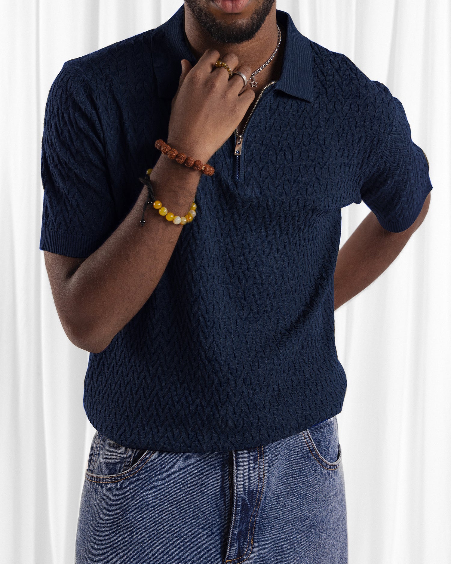 Men Zipper Polo - Engine - Buy Now