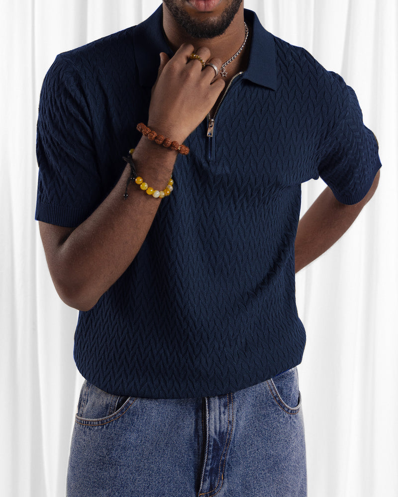 Men Zipper Polo - Engine - Buy Now