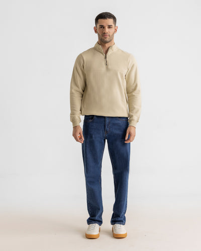 Men Basic Zip-Up Upper