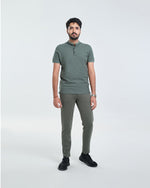 Men Ban Collar Polo Tee - Engine - Buy Now