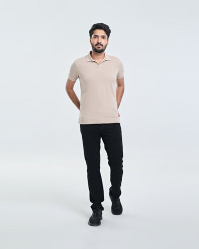 Men Solid Polo Tee