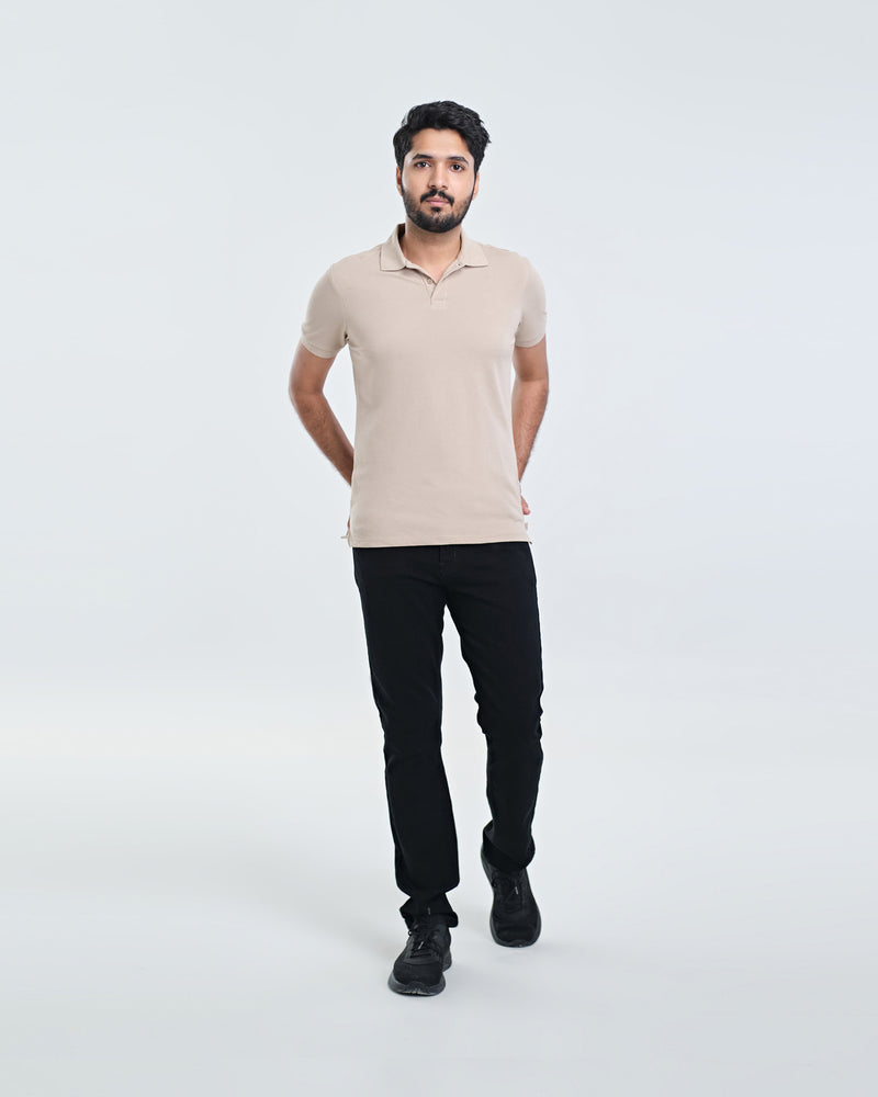 Men Solid Polo Tee - Engine - Buy Now