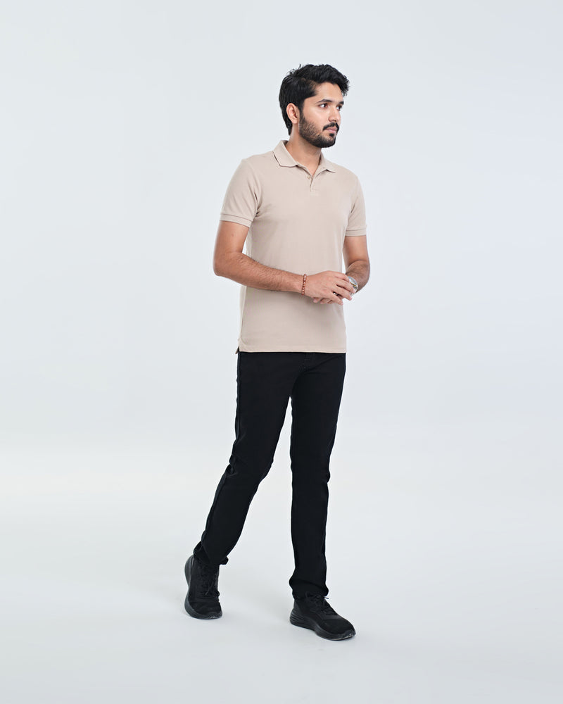 Men Solid Polo Tee - Engine - Buy Now