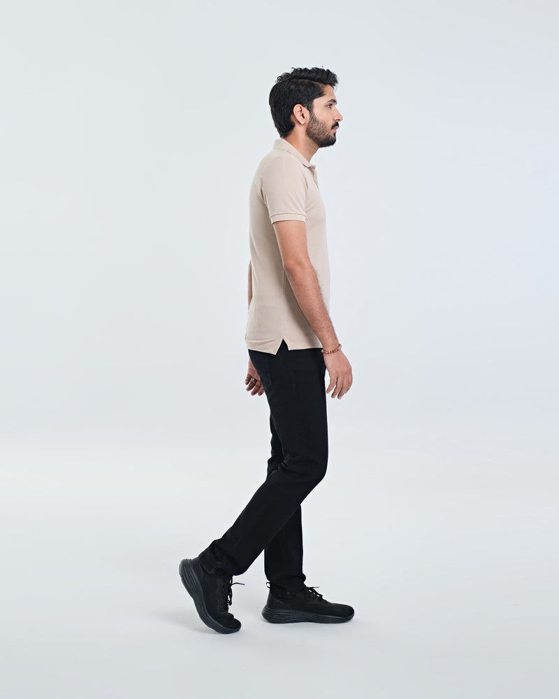 Men Solid Polo Tee - Engine - Buy Now