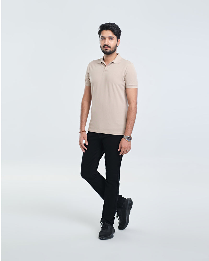 Men Solid Polo Tee - Engine - Buy Now