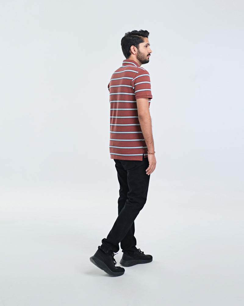 Men Yarn Dyed Polo Tee - Engine - Buy Now