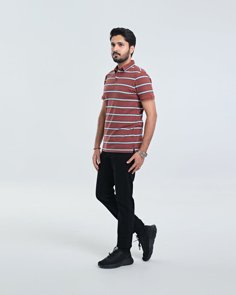 Men Yarn Dyed Polo Tee - Engine - Buy Now