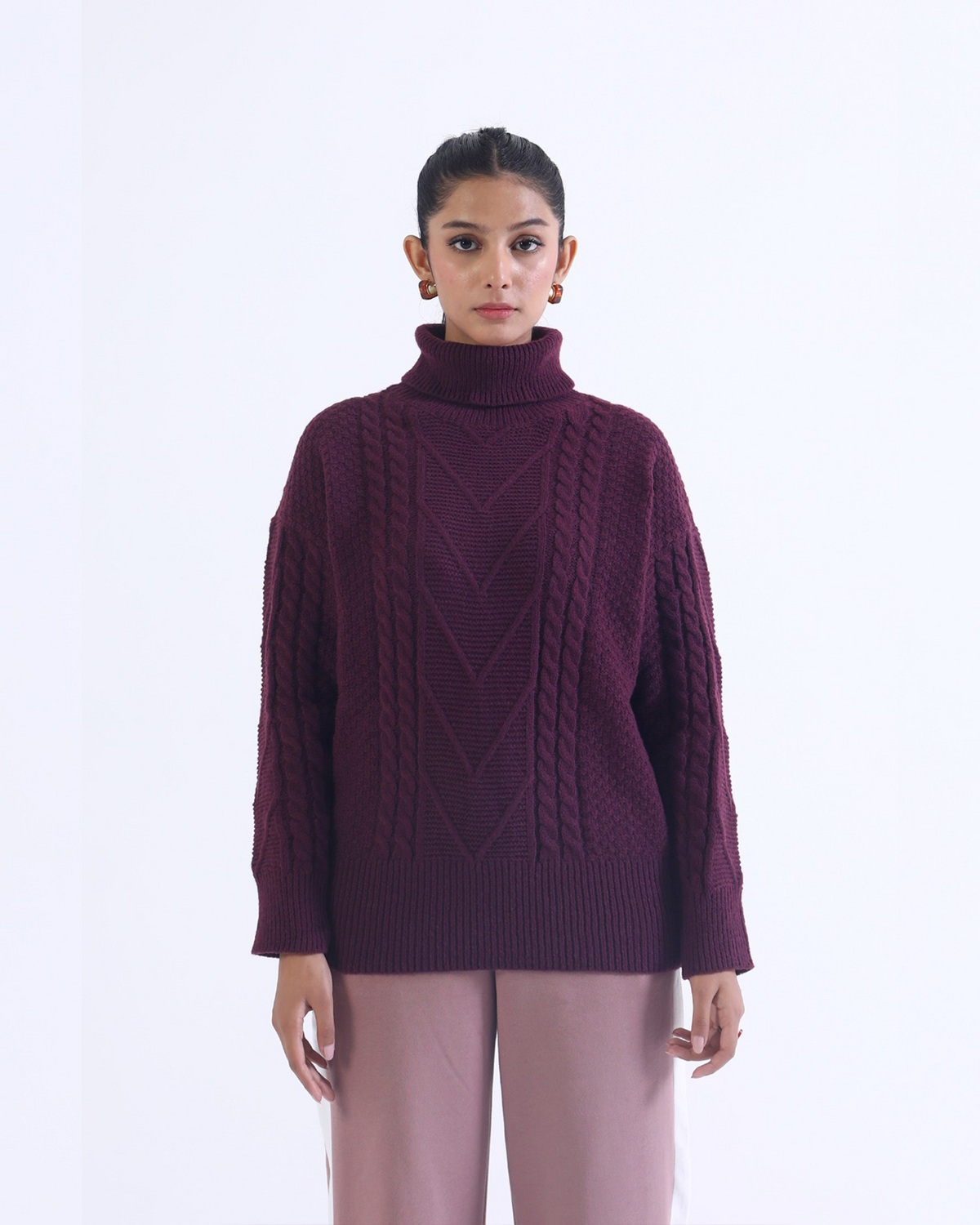 Women Mock Neck Sweater - Engine - Buy Now