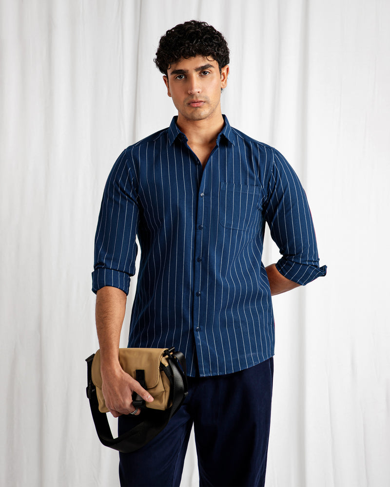 Men Regular Fit Casual Shirt - Engine - Buy Now