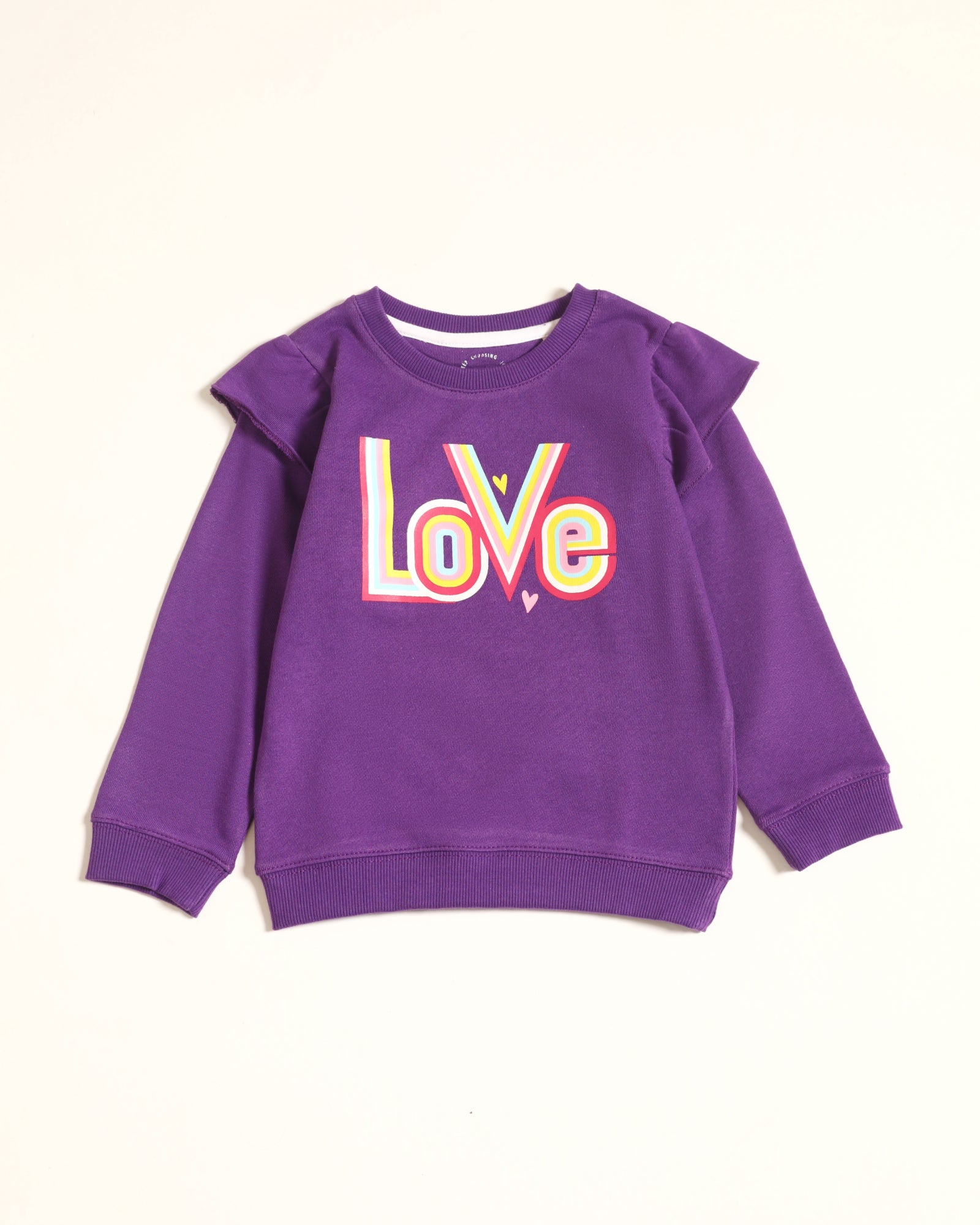 Girls Typography Sweatshirt