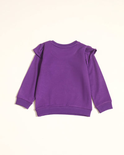 Girls Typography Sweatshirt