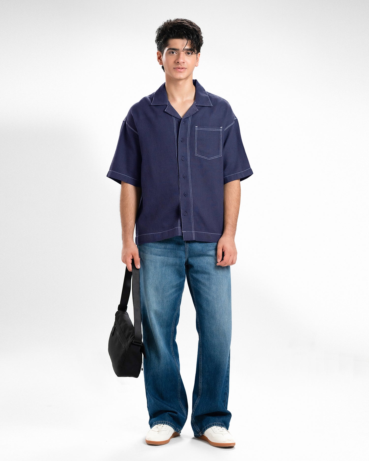 Men Loose Fit Casual Shirt