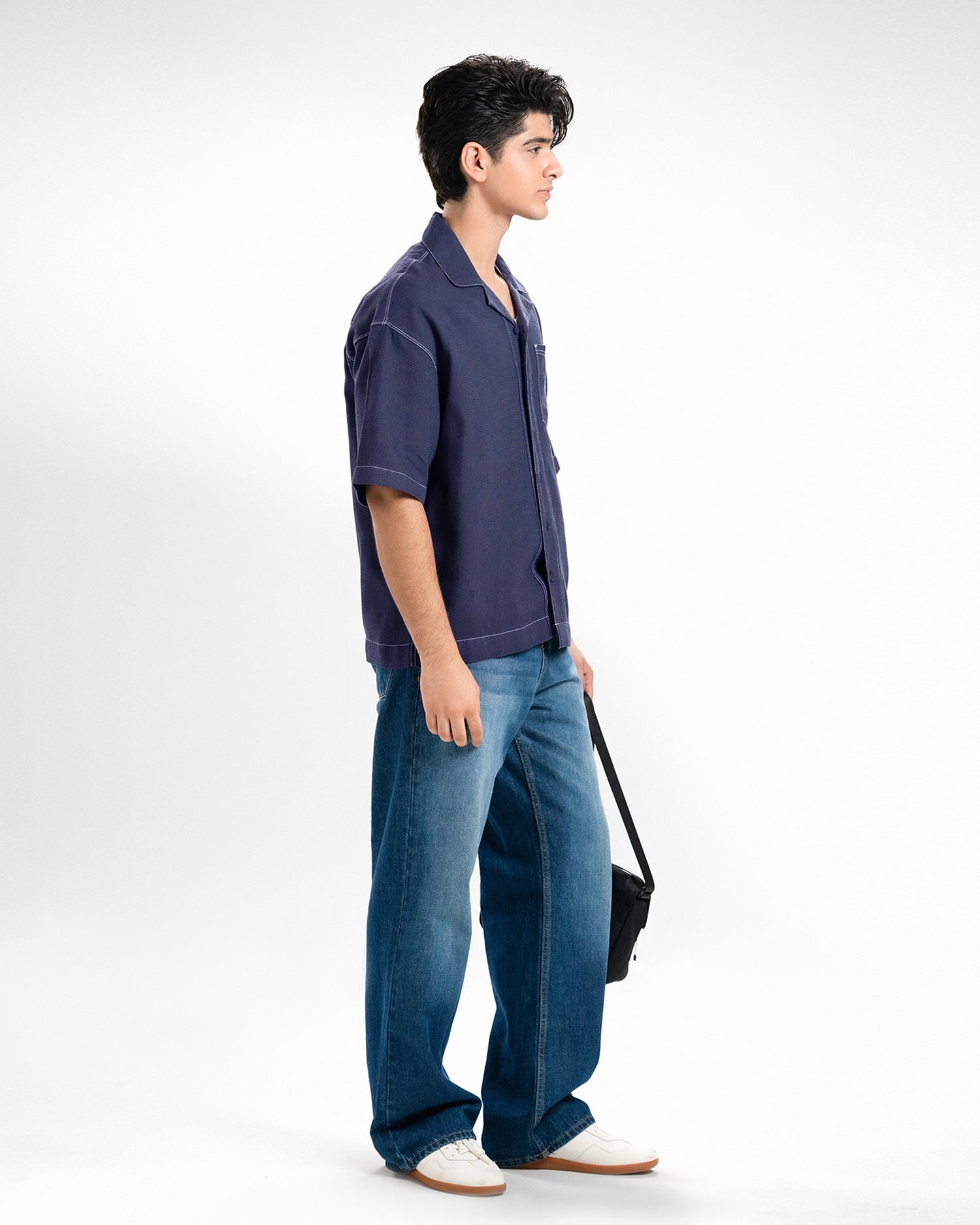 Men Loose Fit Casual Shirt