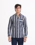 Men L/S Striper Casual Shirt