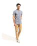 Men Textured Plain Button Down