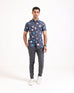 Men S/S Print Casual Shirt