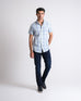 Men S/S Check Casual Shirt