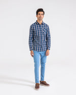 Men Yarn Dyed Casual Check Shirt - Engine - Buy Now