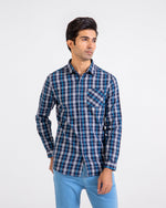 Men Yarn Dyed Casual Check Shirt - Engine - Buy Now