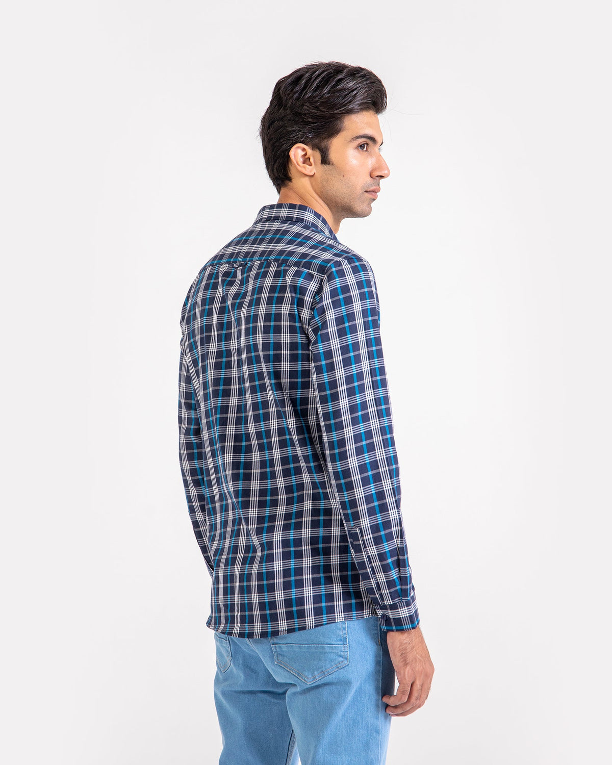 Men Yarn Dyed Casual Check Shirt - Engine - Buy Now