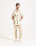 Men S/S Print Casual Shirt