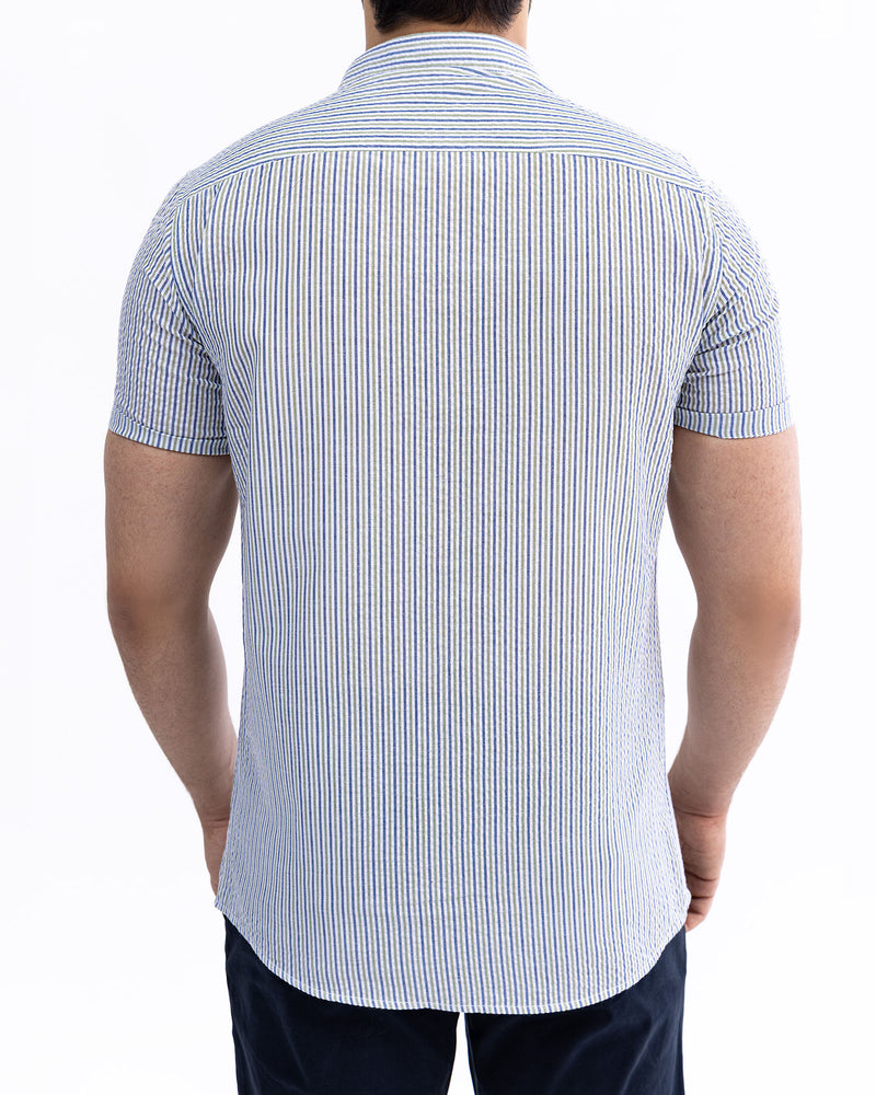 Men Casual Shirt - Seer Sucker - Engine - Buy Now