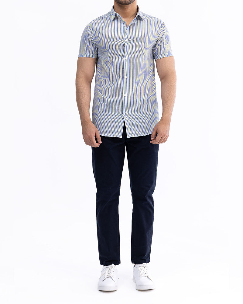 Men Casual Shirt - Seer Sucker - Engine - Buy Now