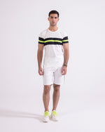 Men Contrast Panel Knit Suit - Engine - Buy Now