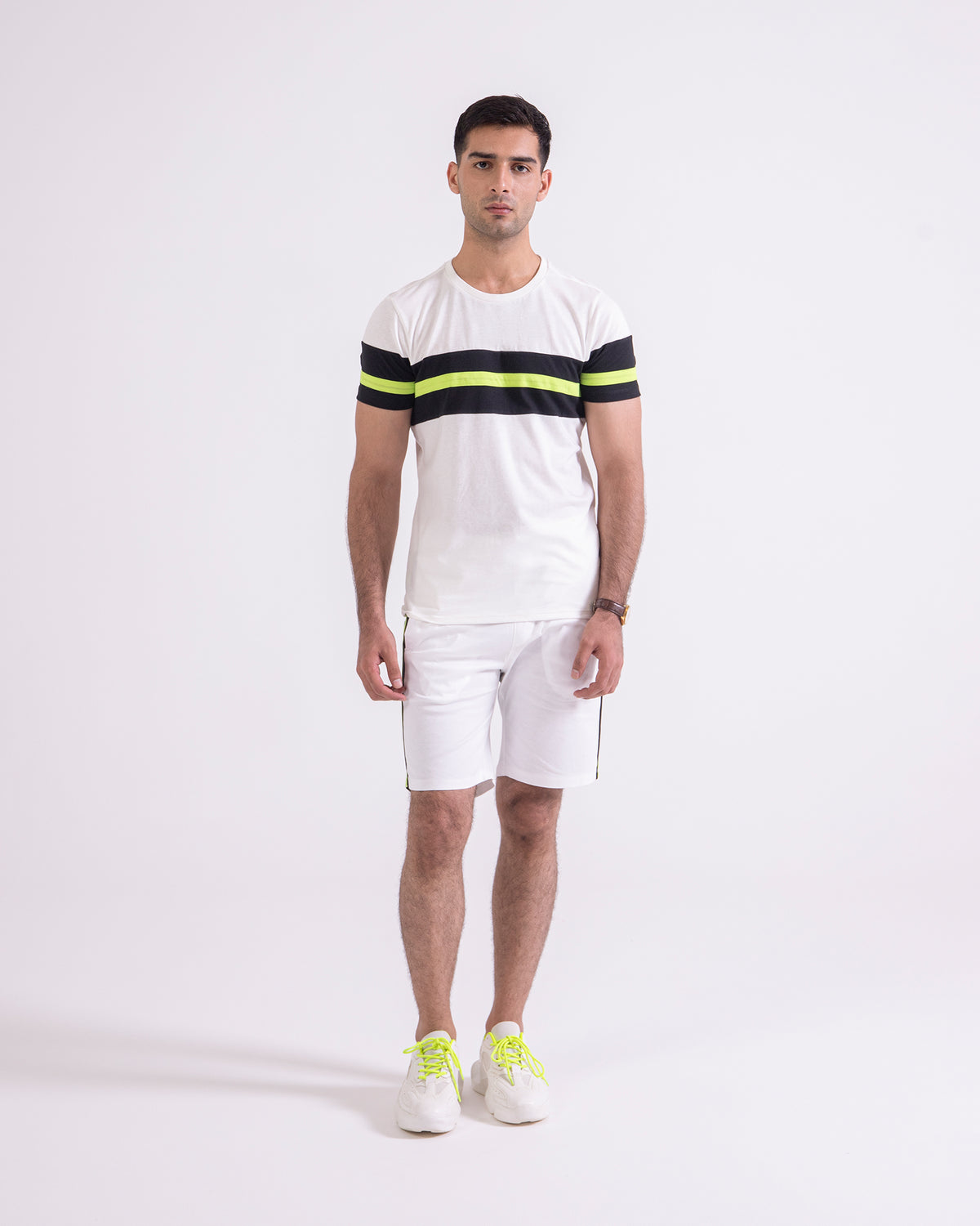 Men Contrast Panel Knit Suit - Engine - Buy Now