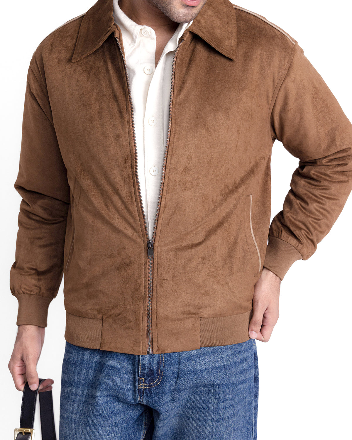 Men Suede Jacket - Engine - Buy Now