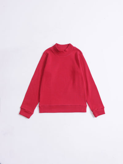 Girls Mock Neck Sweatshirt