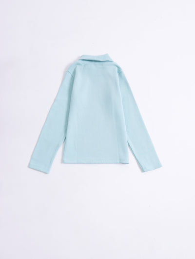 Girls Mock Neck Sweatshirt