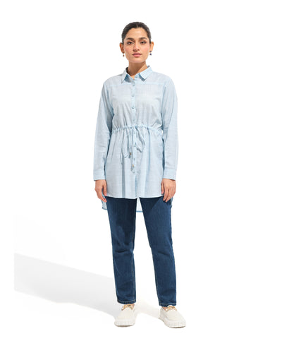 Women Mid Length Button Down