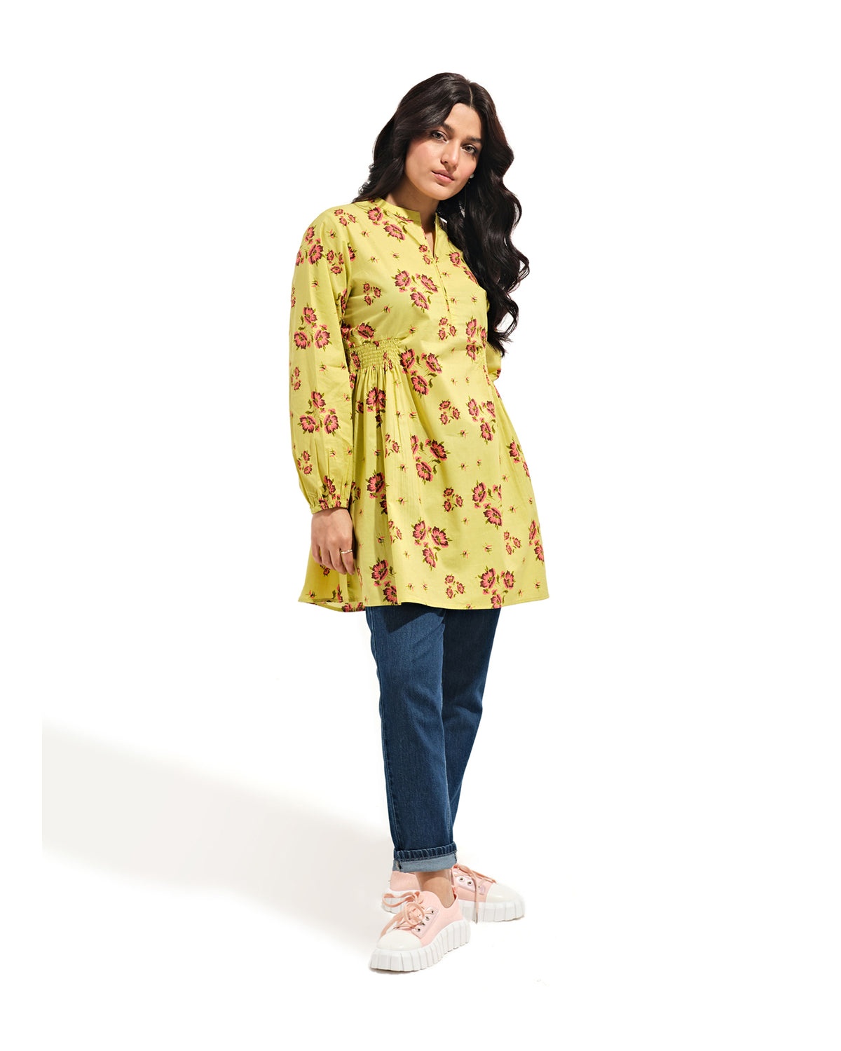Women Floral Elastic Detail Top - Engine - Buy Now