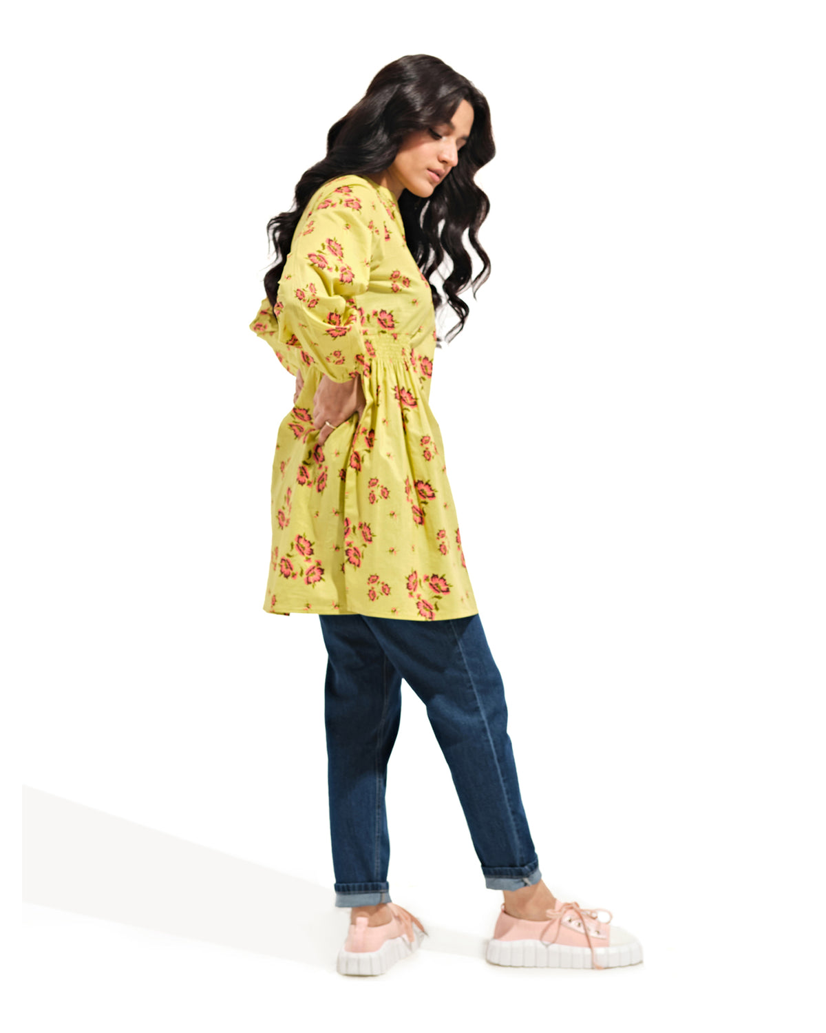 Women Floral Elastic Detail Top - Engine - Buy Now