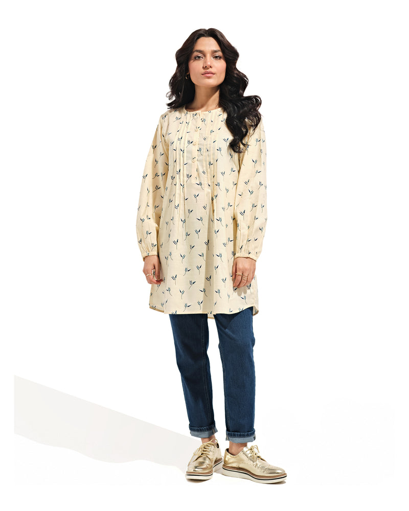 Women Printed Pleat Detail Shirt - Engine - Buy Now