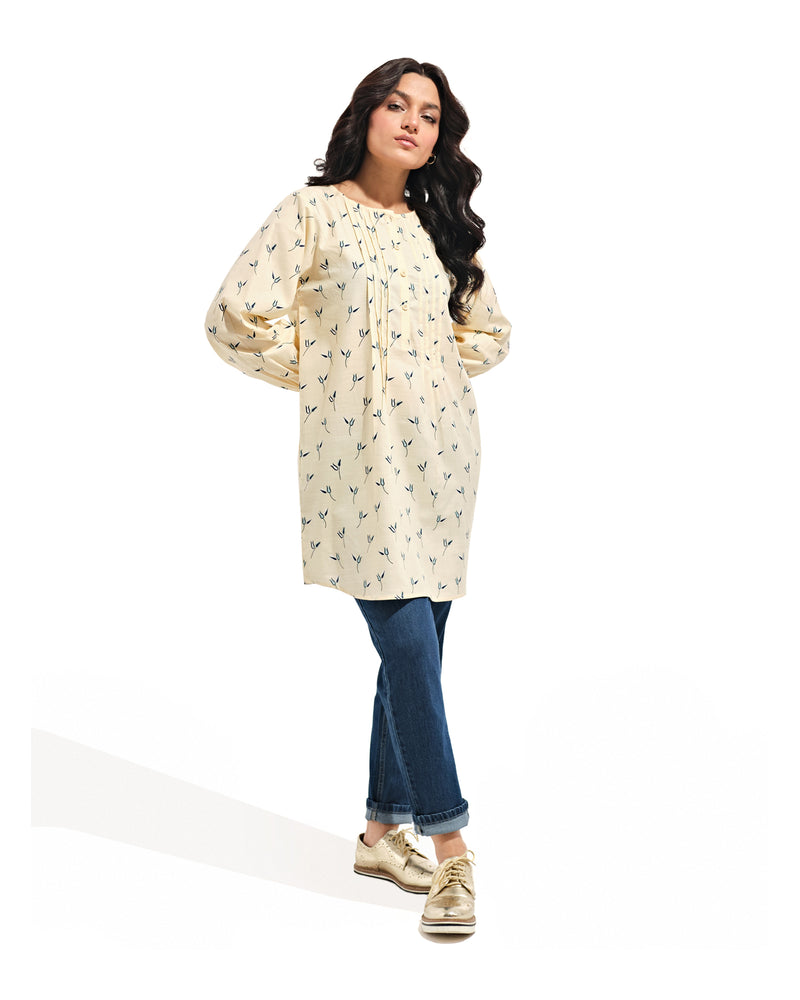 Women Printed Pleat Detail Shirt - Engine - Buy Now