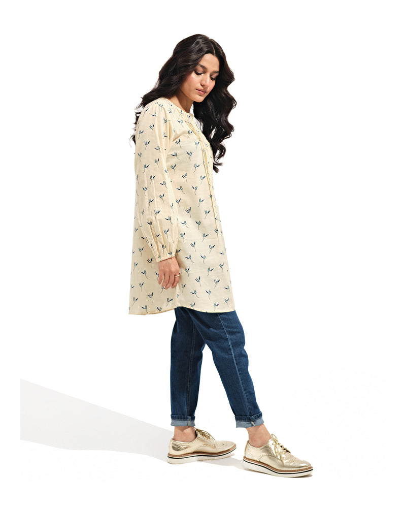 Women Printed Pleat Detail Shirt - Engine - Buy Now