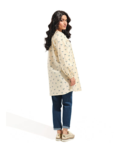 Women Printed Pleat Detail Shirt