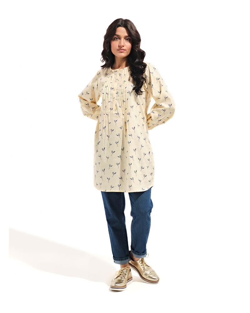 Women Printed Pleat Detail Shirt - Engine - Buy Now