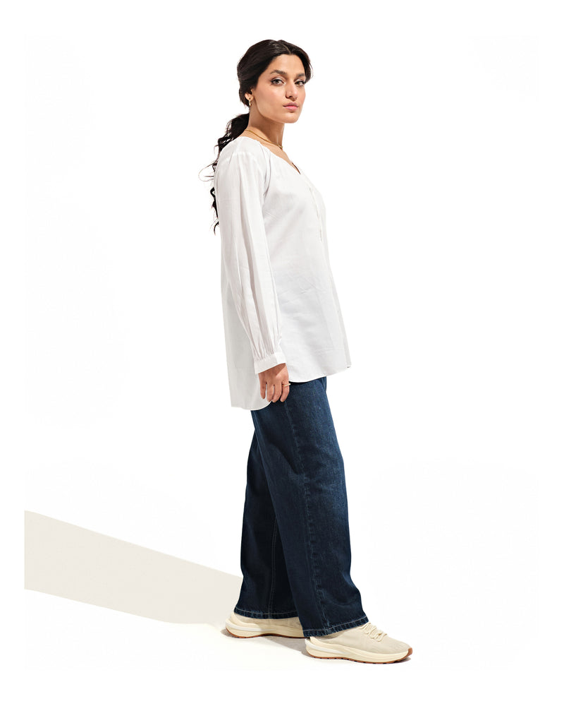 Women Button Down with Gathers - Engine - Buy Now