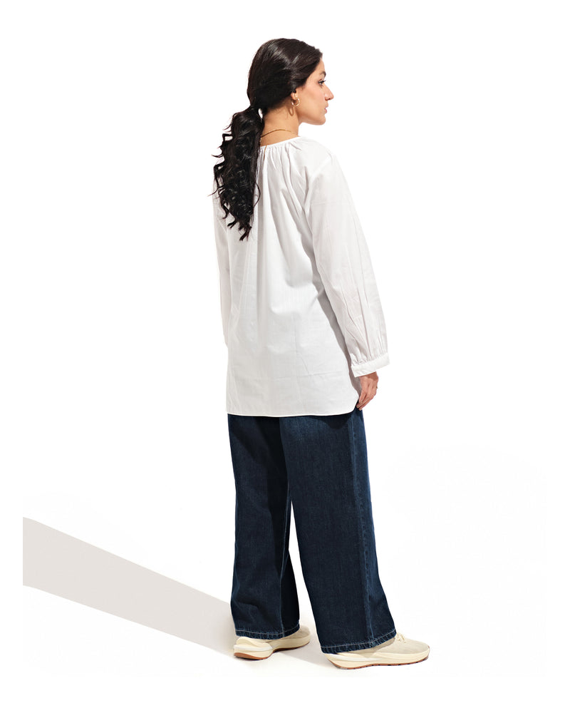 Women Button Down with Gathers - Engine - Buy Now